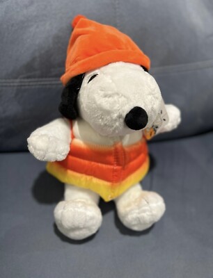 New 2024 Snoopy Candy Corn Puffer Coat Plush Halloween Peanuts SHIPS TODAY   