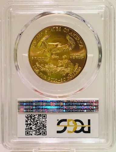 2017 American Gold Eagle MS70 PCGS $50 Coin Blue Label Investment Slab!