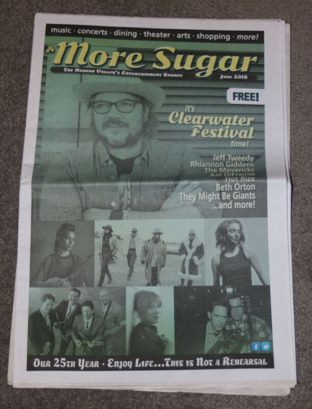 Wilco - Jeff Tweedy - 2018 More Sugar Magazine cover - Clearwater Festival