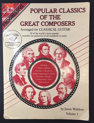Progressive Popular Classics: Book Volume 1  by WALDRON Guitar Sheet Music