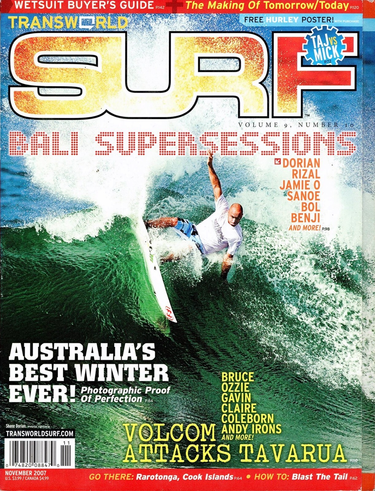 Transworld Surf / Vol. 9 / No. 10 / November 2007 / Surfing