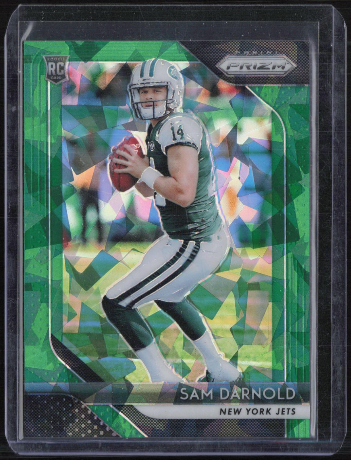 2018 Panini Prizm Green Ice #203 Sam Darnold 39/75 RC Rookie