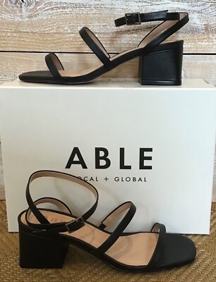 ABLE Scilia Block Heel Size 10