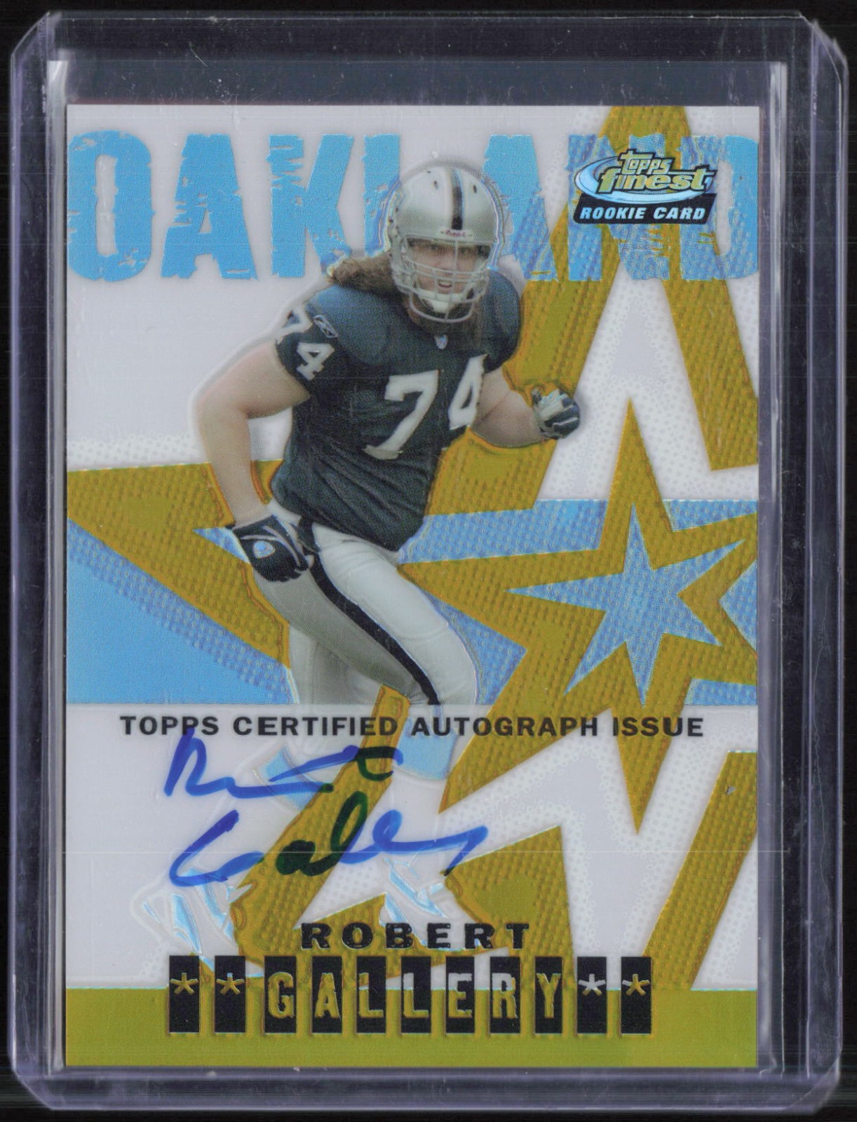 2004 Topps Finest Gold Refractor #133 Robert Gallery 23/50 Auto RC Rookie
