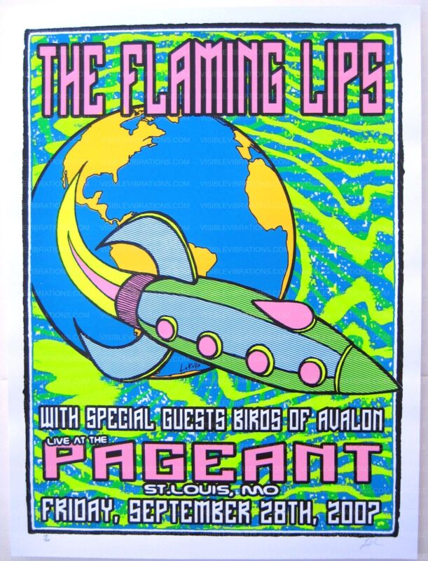 The Flaming Lips Concert Poster Lindsey Kuhn St. Louis
