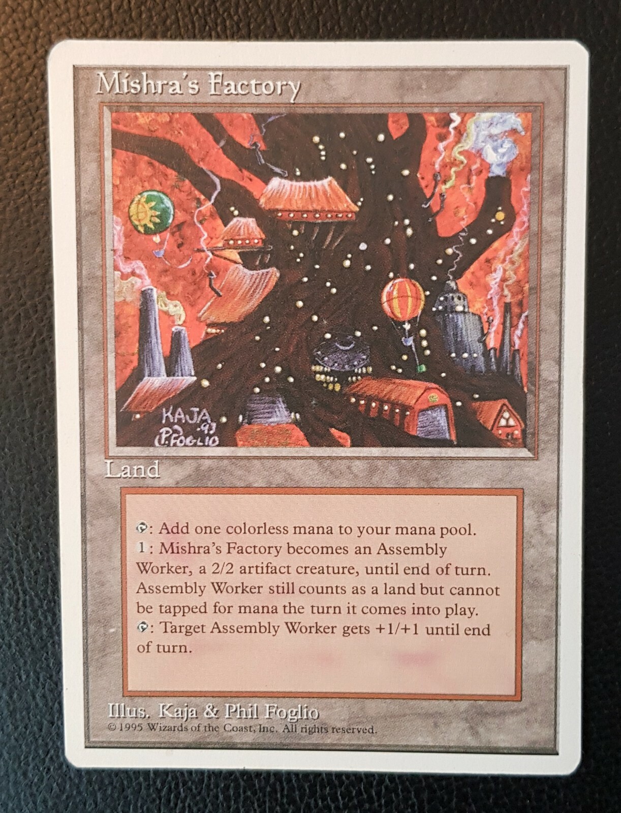 MTG ミシュラの工廠/Mishra's Factory 4版日本語黒枠4枚 □黒枠□《ミシュラの工廠/Mishra's Factory》[4EDBB] 土地U