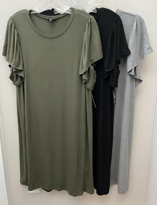 EXPRESS Flutter Sleeve Tee Dress Large NWT MSRP $49.95