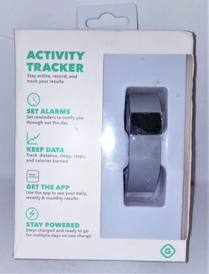 Bluetooth Activity Tracker (GEMS) - iOS & Android - Adjustable Size - Gray - New