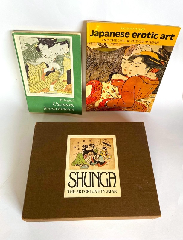 Konvolut 3 BÃ¼Cher Japanische Erotik Utama Shuncho Korysai  KunstbÃ¼Cher Asiatika