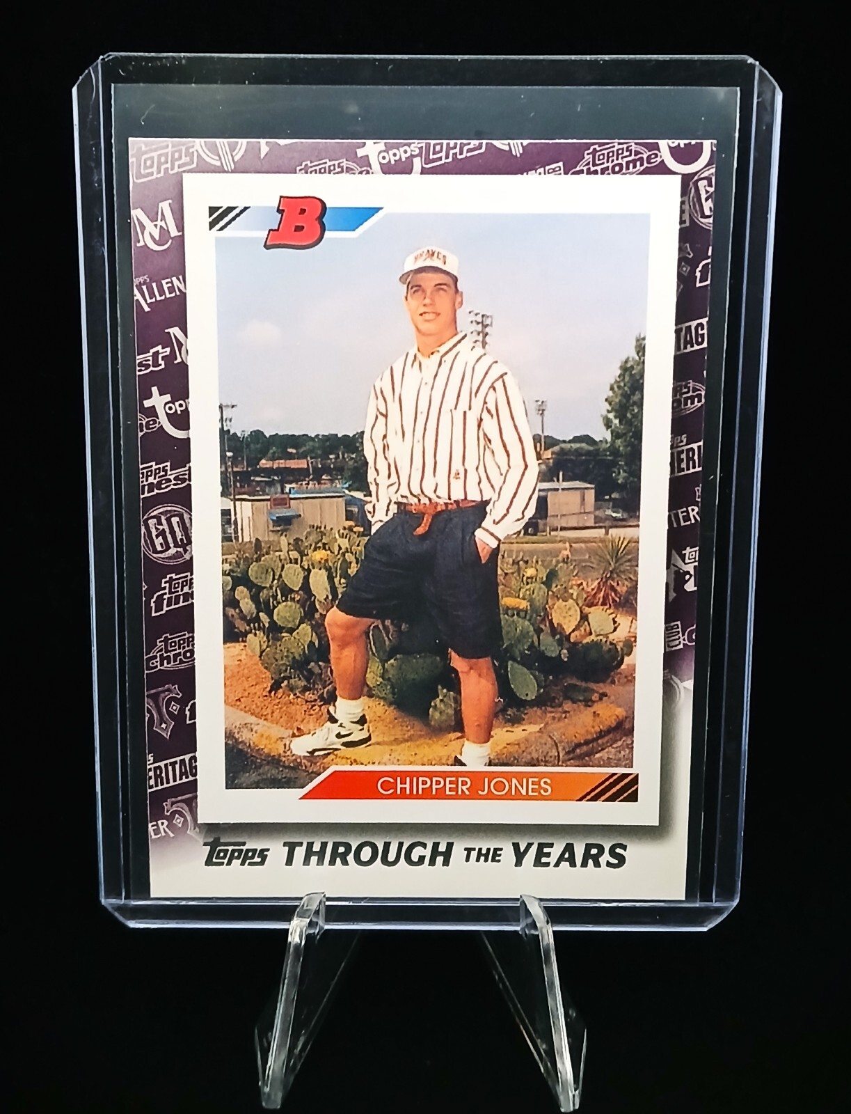 2021 Topps CHIPPER JONES Through The Years 1992 Bowman