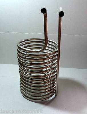 WÜRZEKÜHLER EDELSTAHL KÜHLSCHLANGE für HOBBYBRAUER BRAUMEISTER 20l BRAUKESSEL