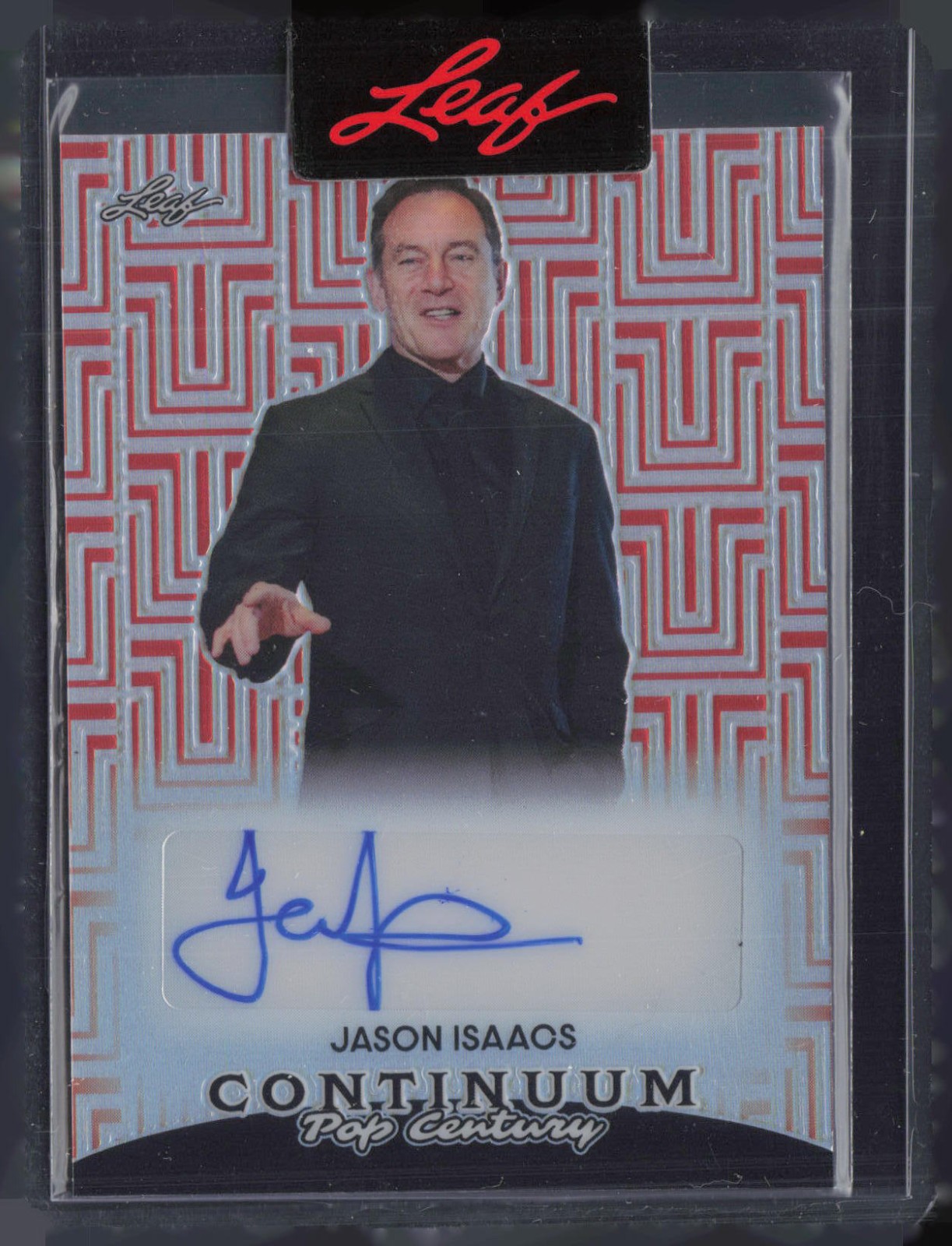 2023 Leaf Pop Century Continuum Red Jason Isaacs 27/49 Auto Autograph