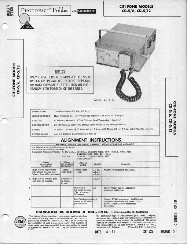 Cb Radio Schematics Service Manuals