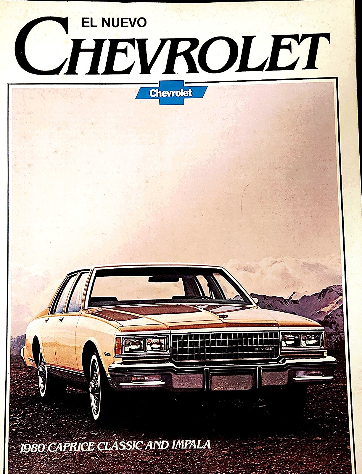洋書 CAPRICES DE CHOCOLAT 1980 Chevrolet Caprice - Impala - Spanish - COLOR Brochure