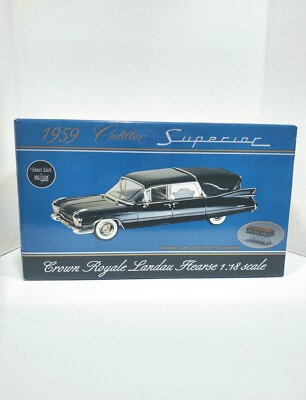 Sunset Coach 1959 Cadillac Crown Royal Landau Hearse 1:18 Die Cast Precision Min