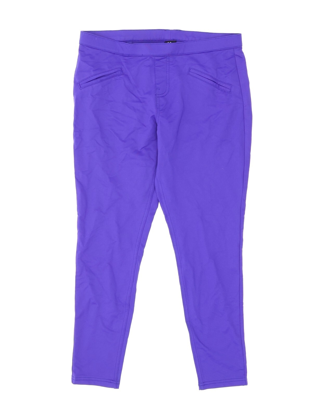 Hue L86944 Womens Blue Satin Jersey Purple Skimmer Leggings