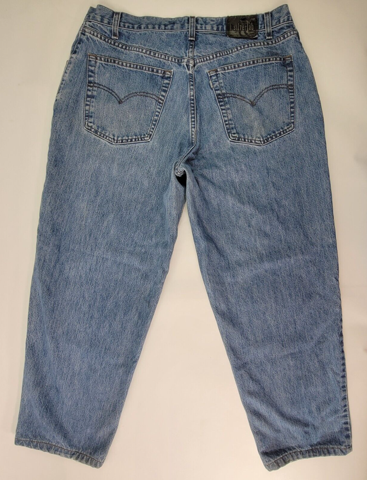 Vtg 90s Levis SilverTab Mens 38X32 (Actual 36X29.5) Silver Vtg 90s Levis SilverTab Mens 38X32 (Actual 36X29.5) Silver