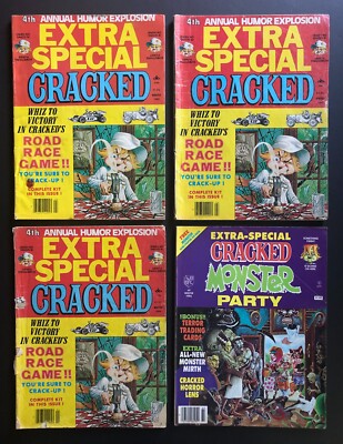Extra Special Cracked Magazine Annual 4-COPY SET Monster Party 9 1986 Dan Clowes