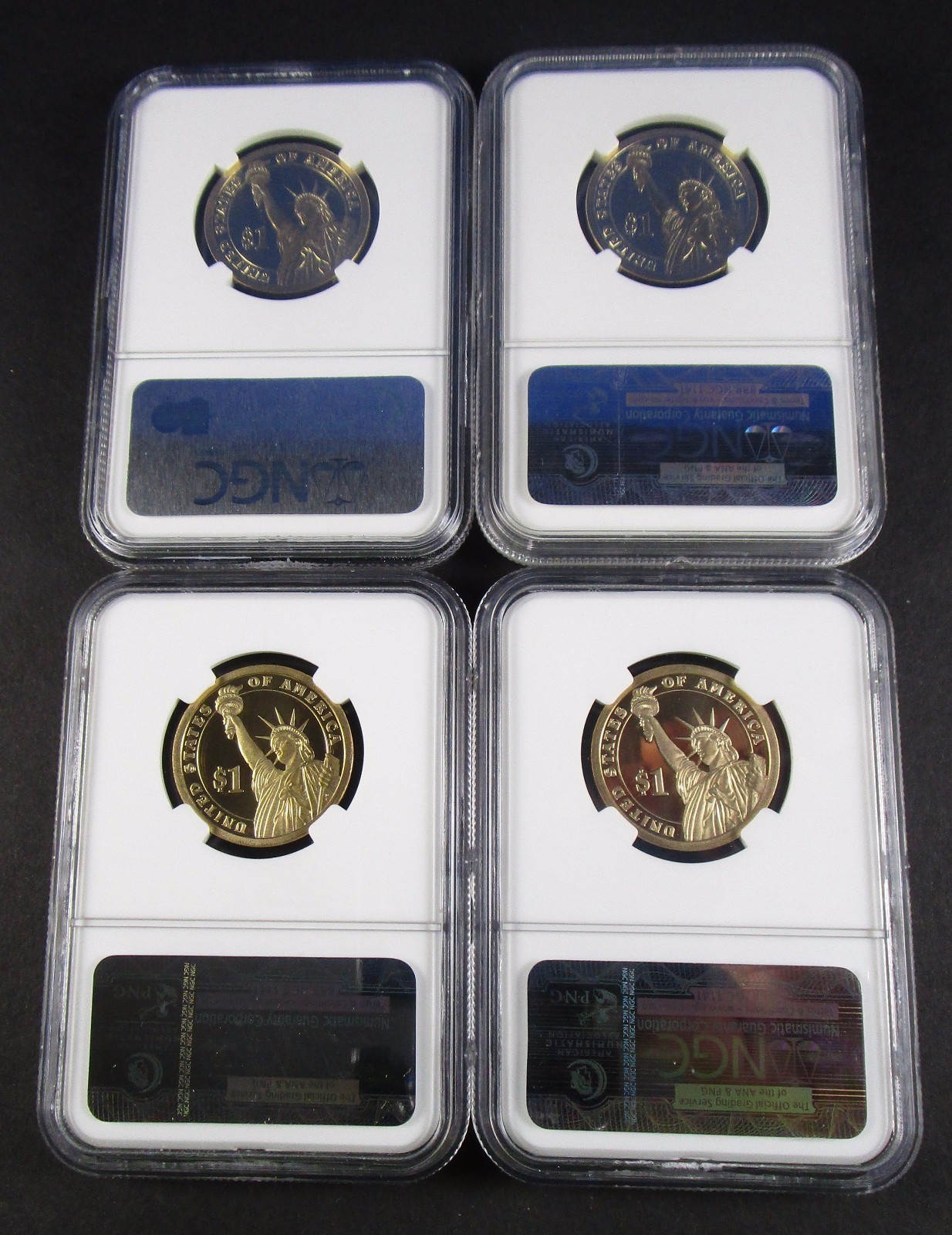 2009 S NGC PF70 PRESIDENTIAL DOLLAR 4 COIN SET