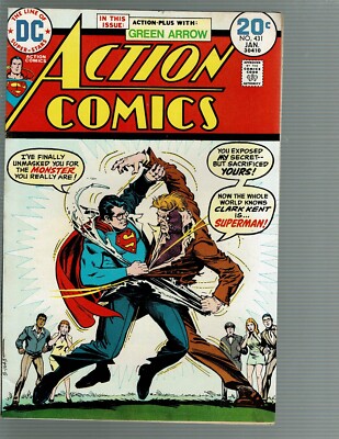 Action Comics 431 Superman Green Arrow VF+