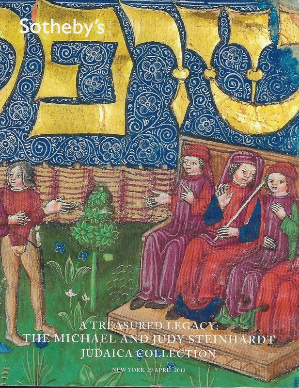 The Michael & Judy Steinhardt Judaica Collection Catalogue Vente Sotheby'S 2013