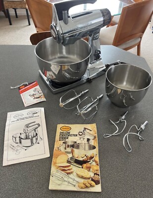 70's Sunbeam Deluxe Mixmaster Mixer Works Great As Is