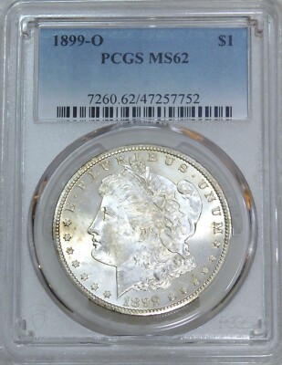 1899-O Morgan Silver Dollar PCGS MS62 Bright & Frosty Just Graded #J630K