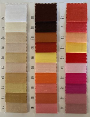 90 Colors Estella Polyester Shantung Satin Fabric