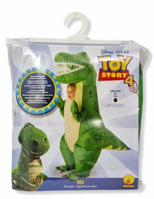 Dinosaurio Dino Disfraz para Niños - Talla Única Edad 4 Rex De Disney Toy Story