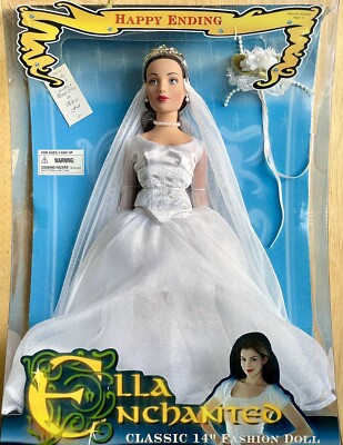 Ella Enchanted Happy Ending 14  bride doll by Robert Tonner 2004 New NRFB