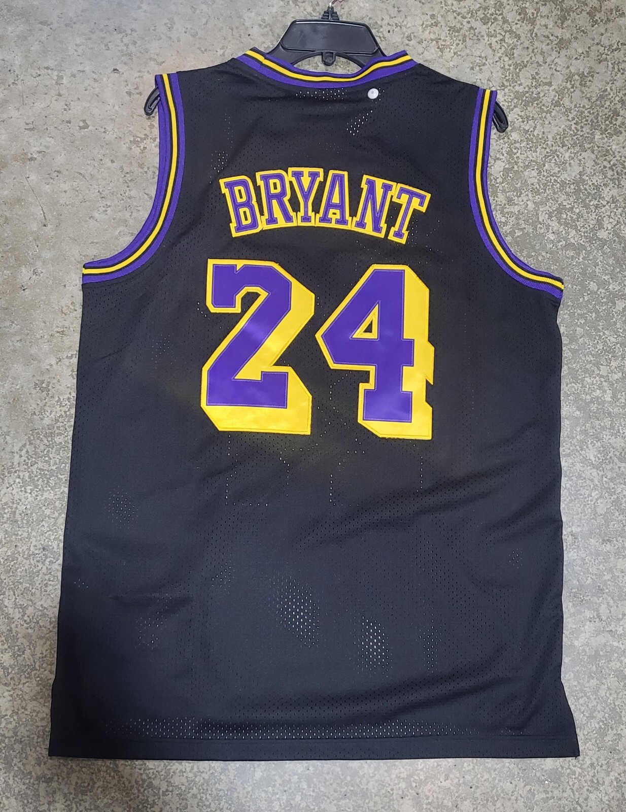 Lakers Kobe Bryant Black Throwback Jersey 24