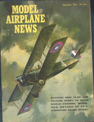 Model Airplane News-Dec. 1964-80 pages-Build Single Channel Model