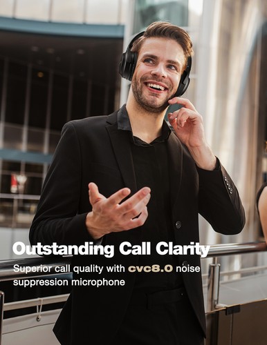 Mpow Bluetooth Wireless Over Ear Headphones Active Noise Cancelling Bass Headset