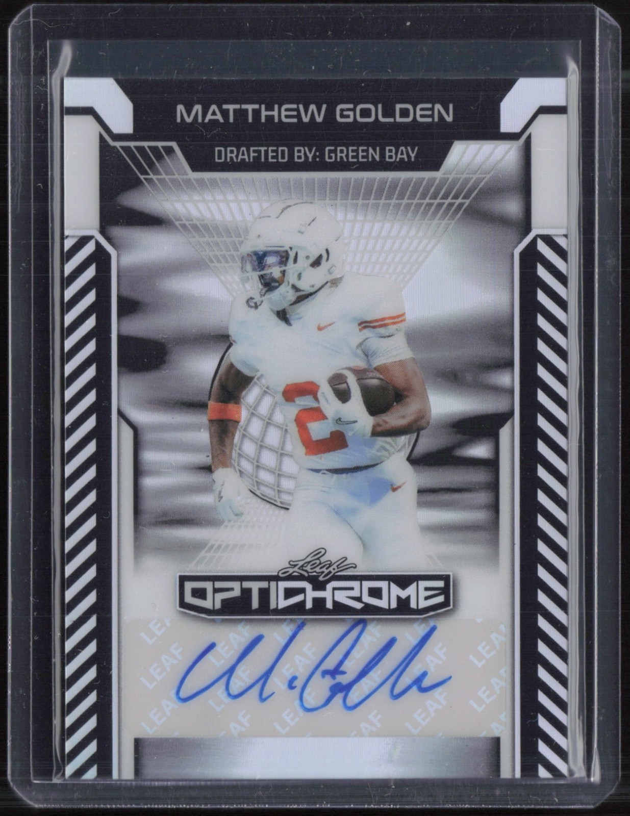2025 Leaf Optichrome Prismatic Silver Matthew Golden 1/10 Auto Autograph