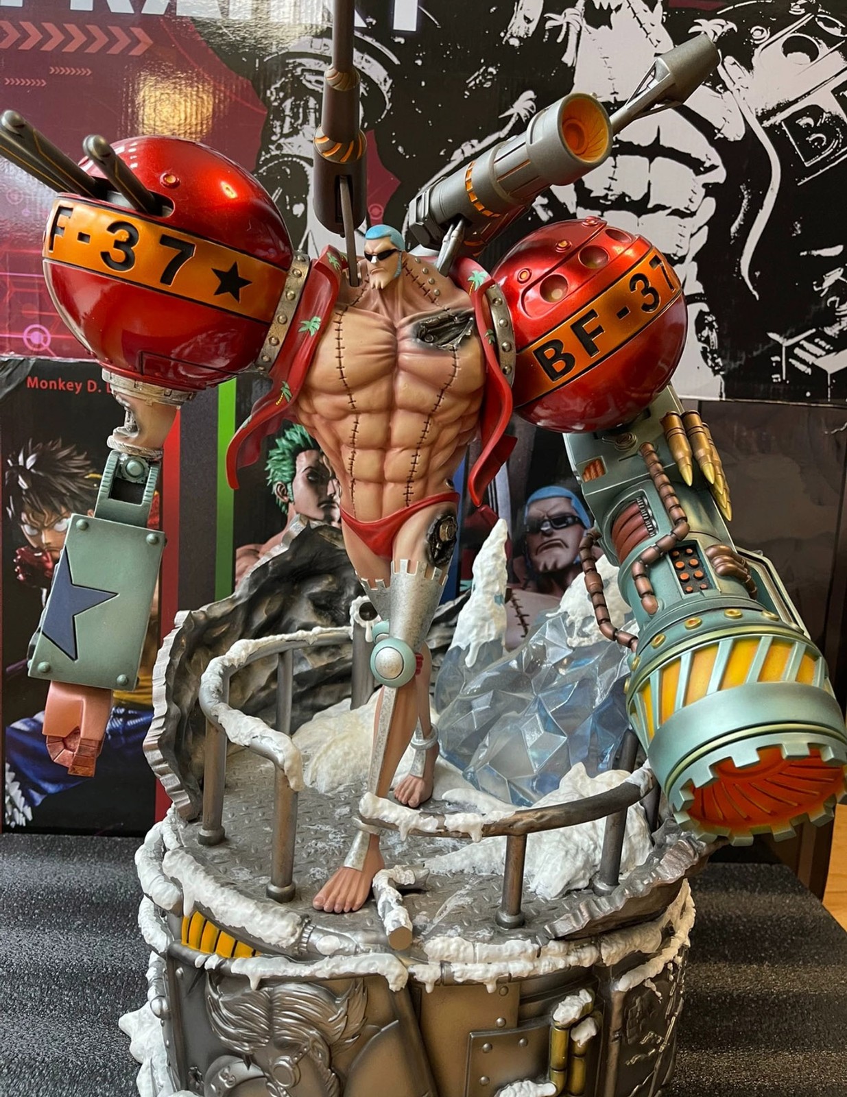 One Piece Super Franky Statue Resin DT Studio Model Collections