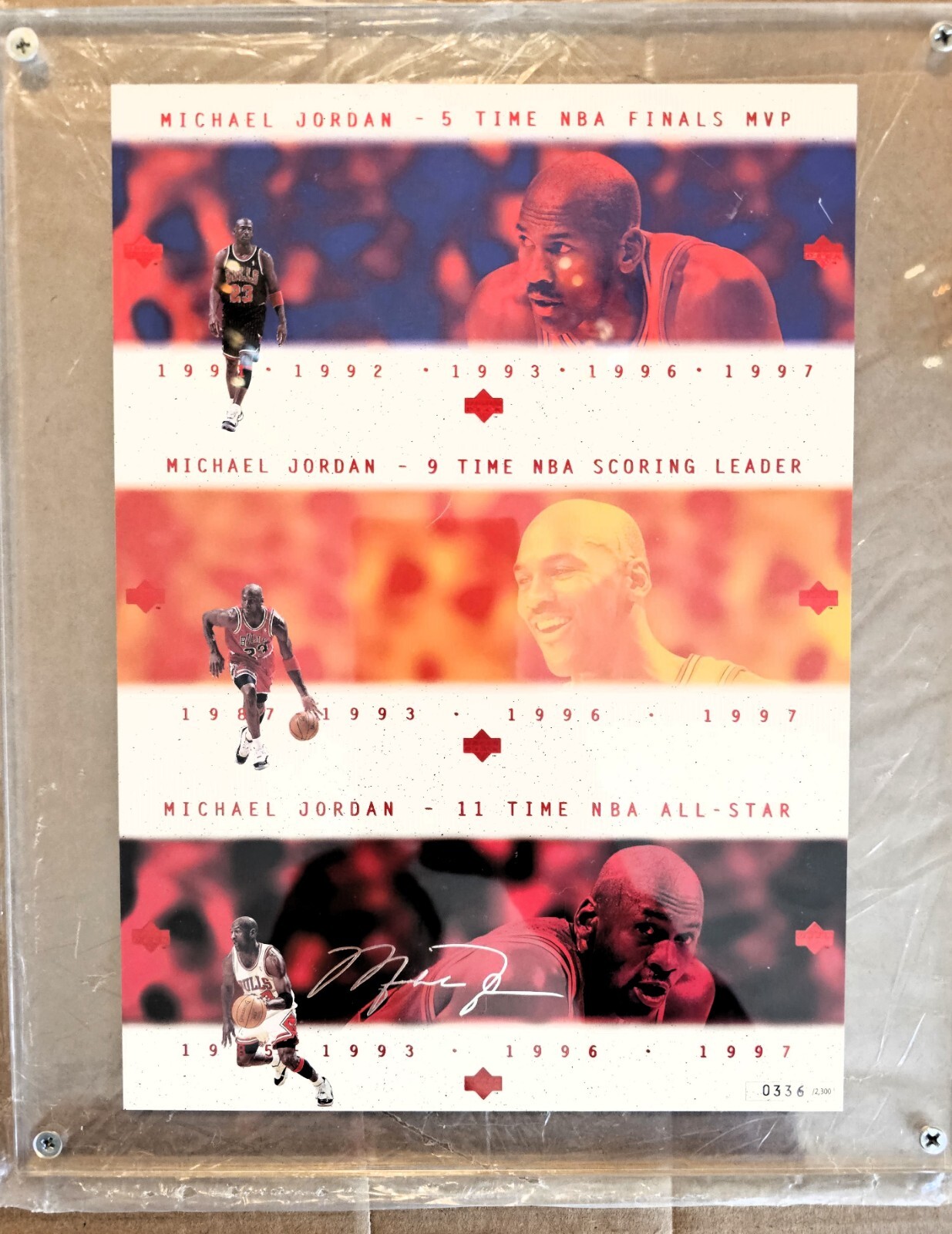 1997 Upper Deck Michael Jordan Japanese Uncut Commemorative