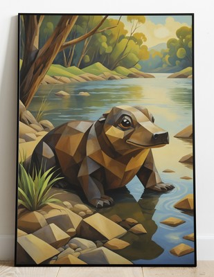 Vibrant Animal Polygon Pieces - Sophisticated Wall Art - Unique Home Decoration