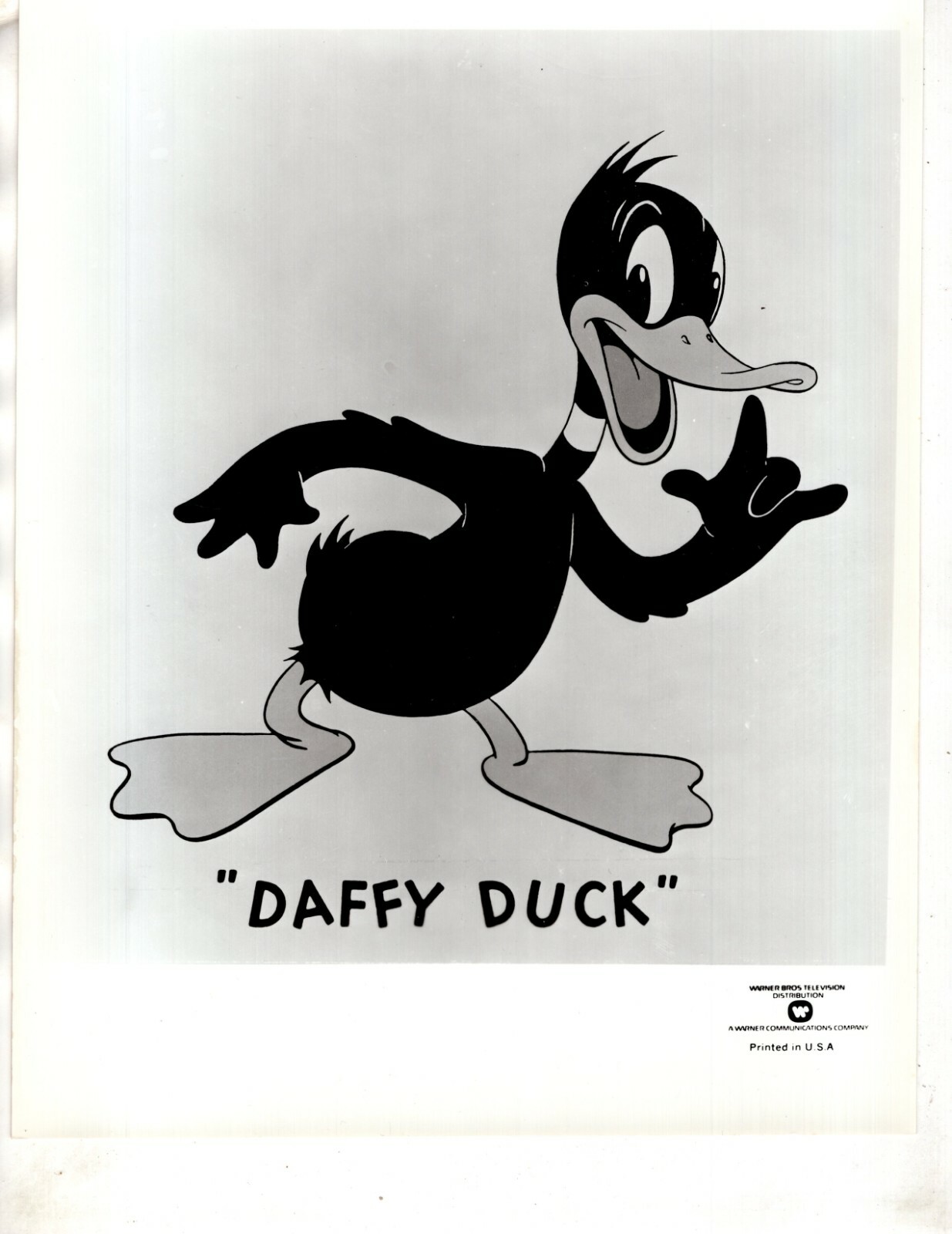 DAFFY DUCK Warner Brothers TV Cartoon VINTAGE Promotional
