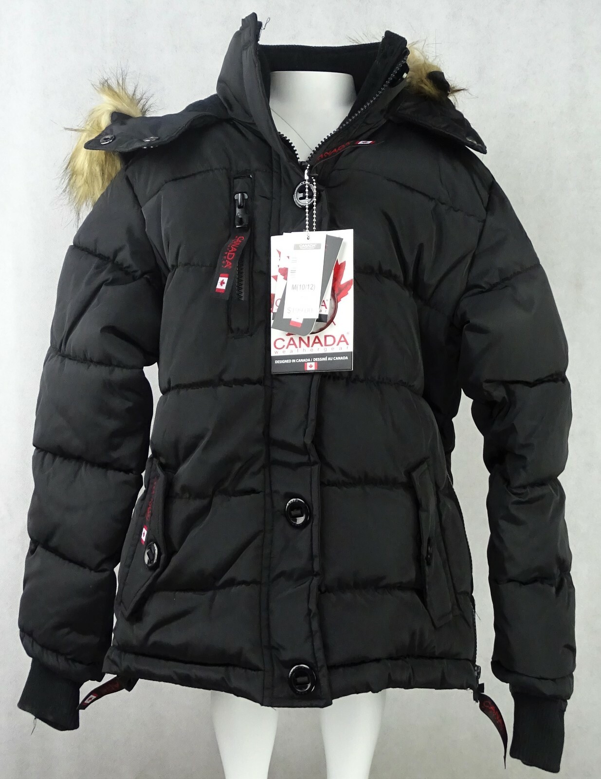 4s4ki C4” Full-zip parka [blown] 着用 XL Canada Weather Gear Girls Full-Zip Puffer Jacket -Available