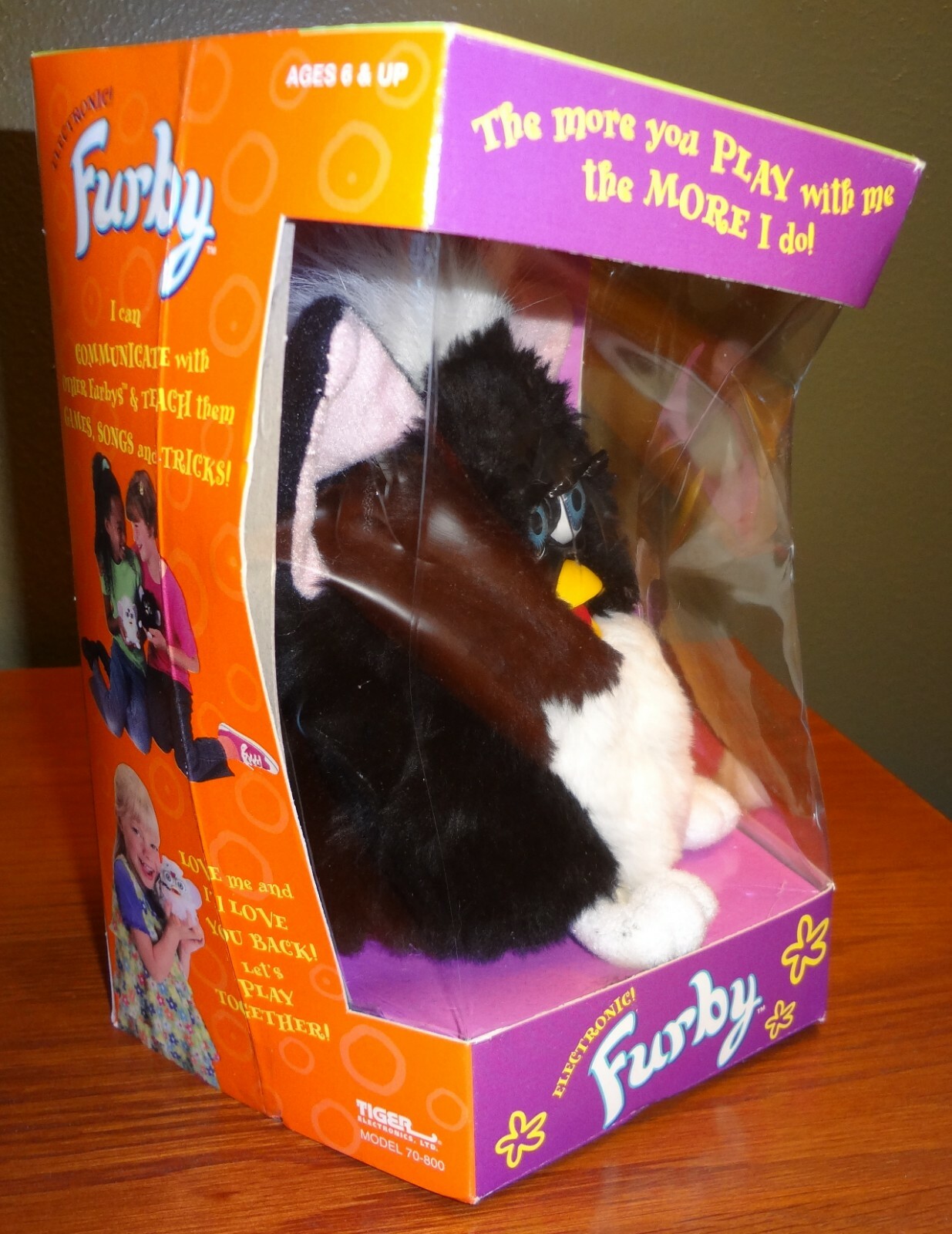 Original, unopened Black & white Tuxedo Furby