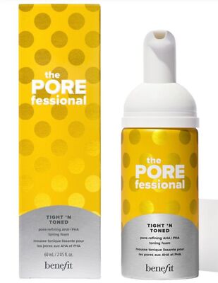 Benefit The POREfessional Tight N Toned AHA + PHA Toning Foam   0.75 Fl Oz