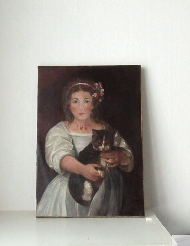 Peinture Ancienne Huile Sur Toile 