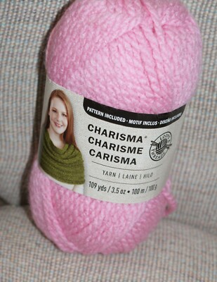 Loops & Threads Charisma Think Pink Knit Crochet Yarn Fast Shipping New