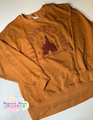 Disney Parks 2024 Most Magical Place Pull Over Size Large XL New Rust Color