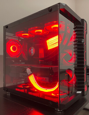 RTX 4090 CUSTOM BUILT GAMING PC i9 13900k 64GB DDR5 RAM 2TB SSD WiFi LCD COOLER