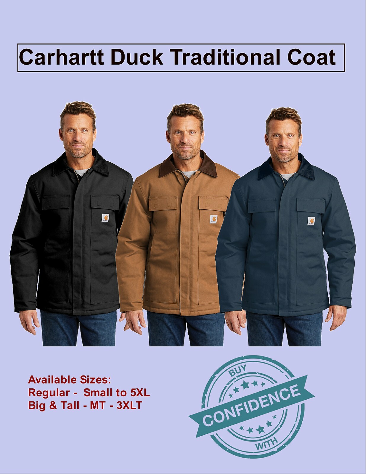Carhartt ® Tall Duck Traditional Coat - C003 | eBay Carhartt ® Tall Duck Traditional Coat - C003 | eBay