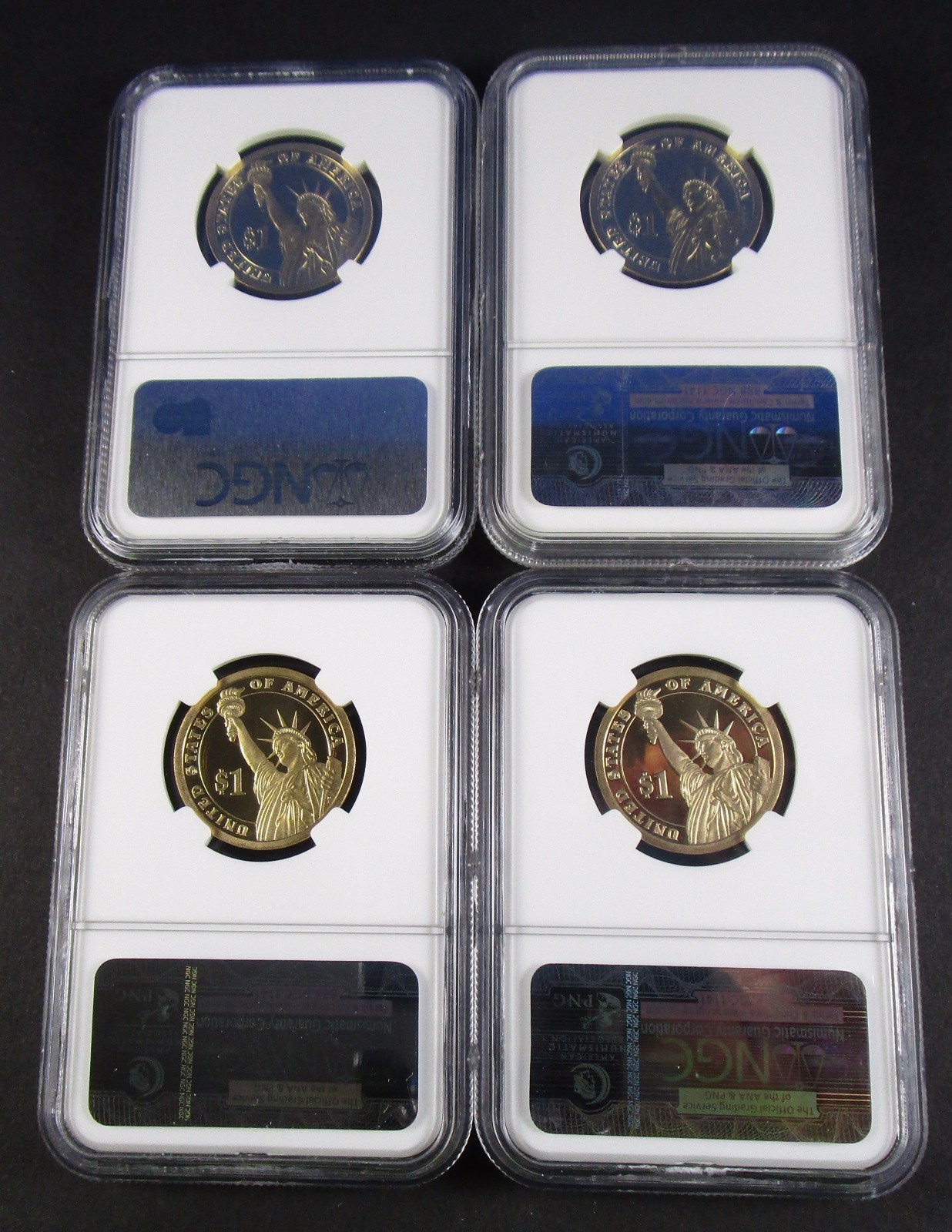 2009 S NGC PF70 PRESIDENTIAL DOLLAR 4 COIN SET