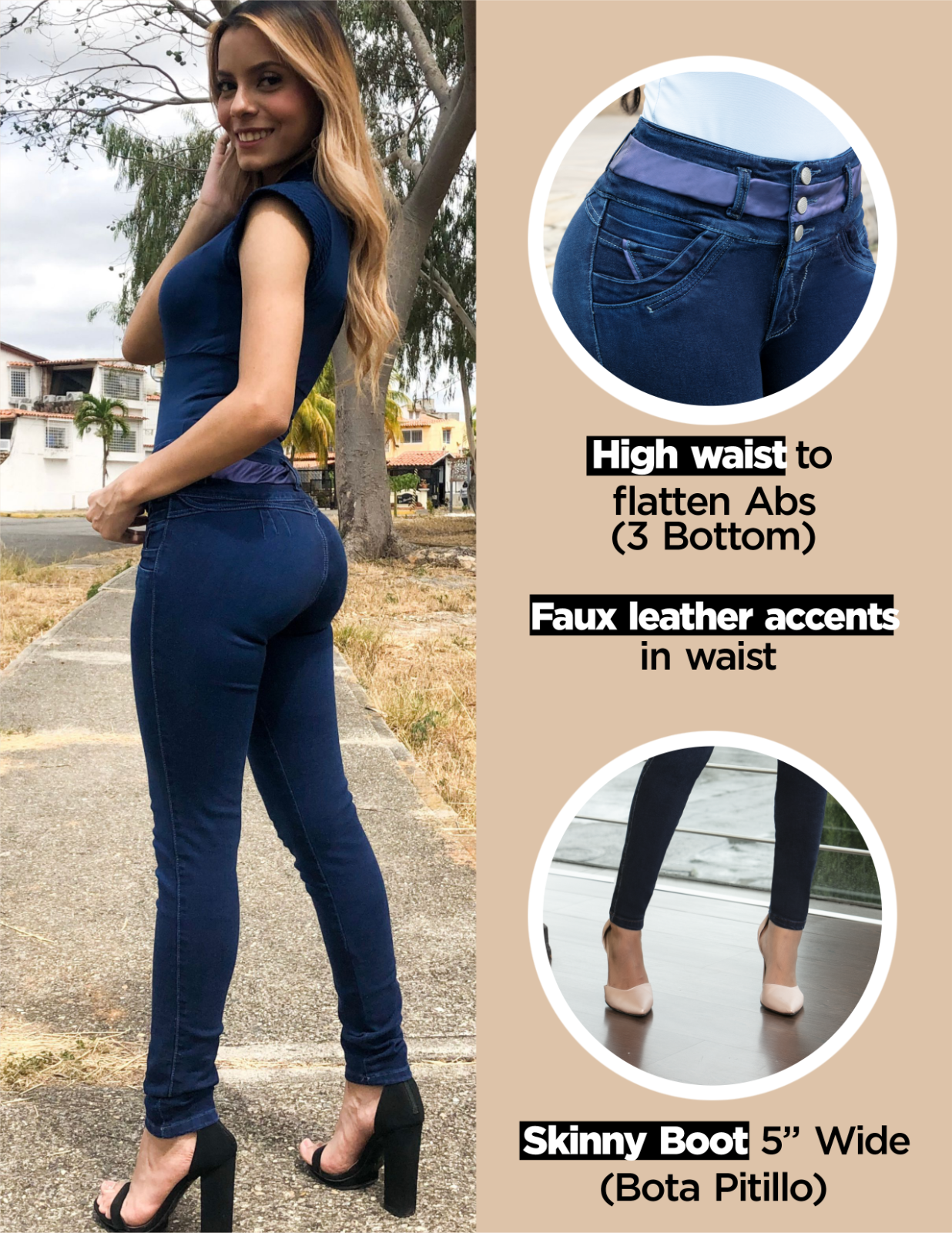 Джинсы Pantalones Colombianos Levanta 