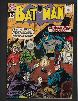Batman # 152 DEC/1962 DC Comic''The False Face Society''Joker Appearance Free Ship