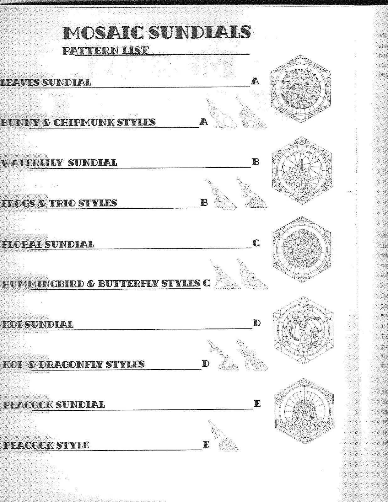 Mosaic Sundials, Tabletops and Stepping Stones by Mary Koehl